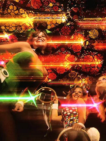 Vintage playboy model hairy