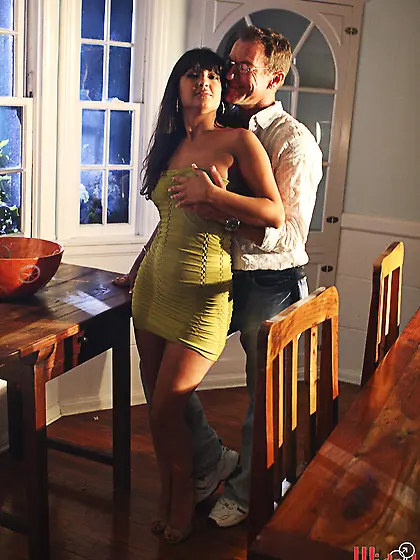 Busty and hot Carmen Hart sucks and even rides a big rod of her