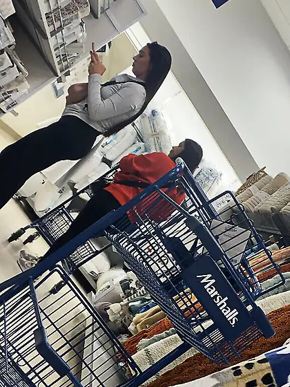 Hot Brunette Spandex Goddess Bent Over