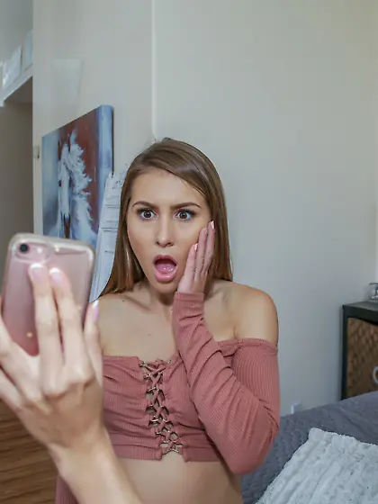 Pair of young gamer chicks licking with great pleasure