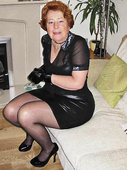 Tight Shiny Skirt Anal Slut Granny Cathy e