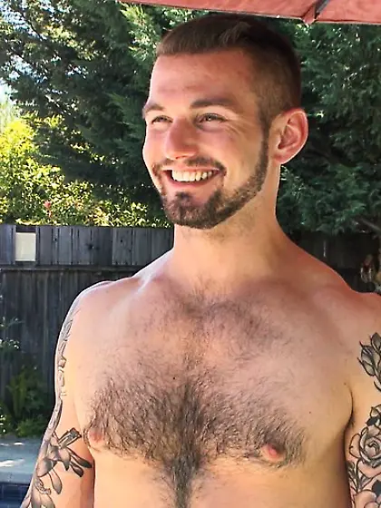 Two gays jeering gagged and bound lad in...