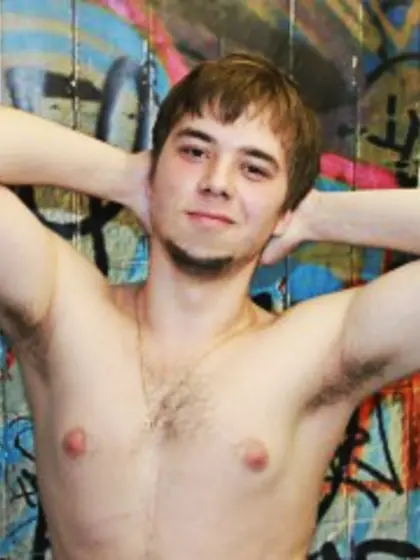 Brunette Young Man Lawson Striptease.