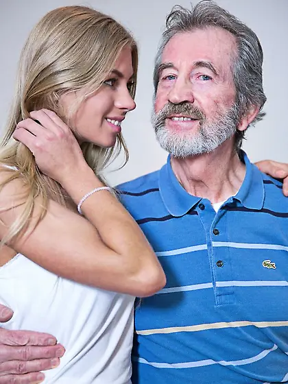 Latvian teen's 69 and rough old man fuck