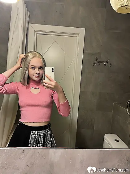 Tattooed blonde showing off her sexy tattoos