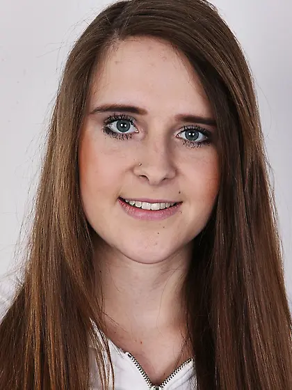 Long-haired student small tits