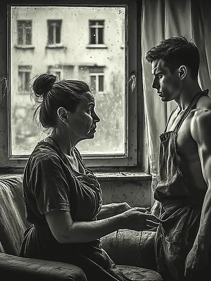 When father left the house,  Mom and I grew closer