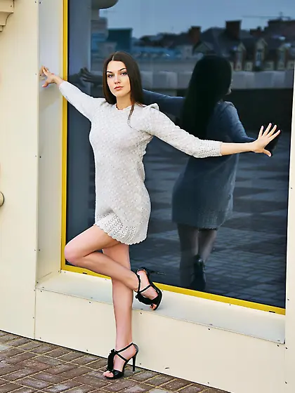 Vanda B cannot wait to get rid of that dress so she can ravage h