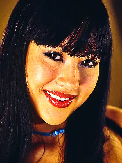 Dark haired asian blue