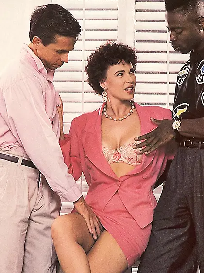 Fair-haired bitch stockings corset