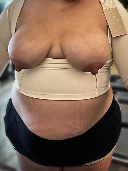 My wife loves to show off her tits.