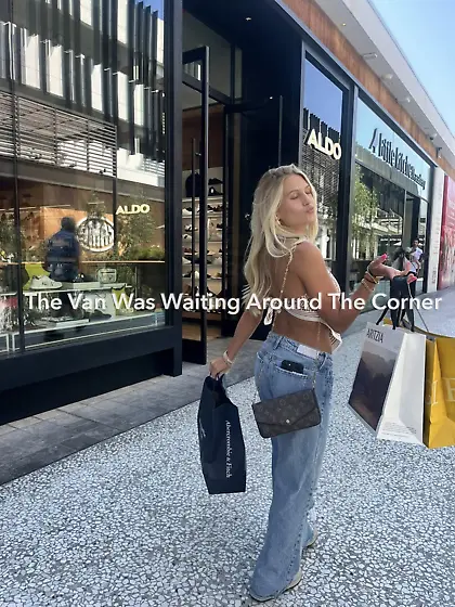 The van was waiting around the corner