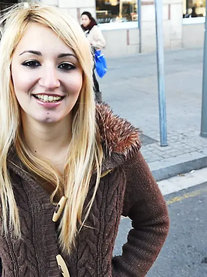 Audacious blonde van experience