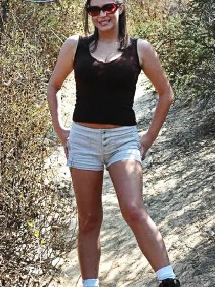 Busty brunette Sara Stone wearing sexy white underwear getting h