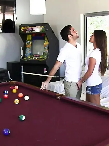 Brown eyed brunette perky