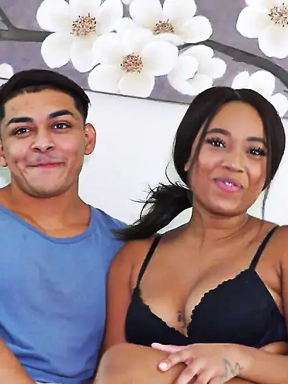 Slutty ebony teen drilled hard by athletic...