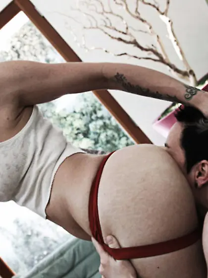 Kinky butch lesbians hold