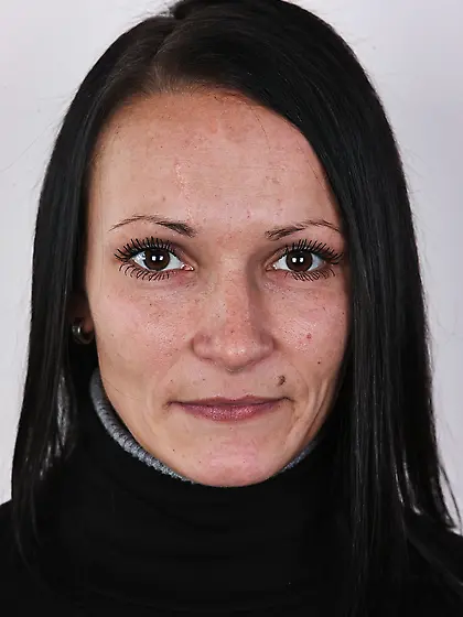 Hot babe wearing black