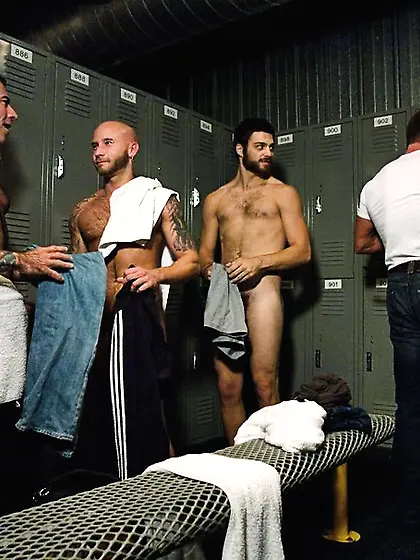 Muscled gay dudes rough