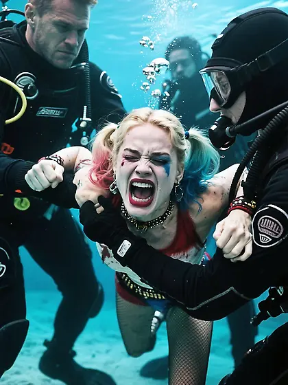 Harley Quinn drowned
