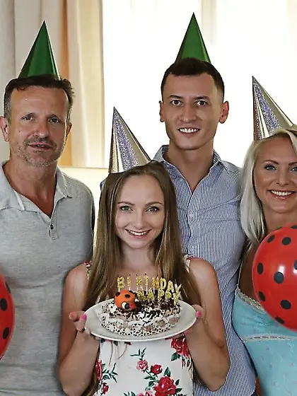 Birthday celebration in odd family