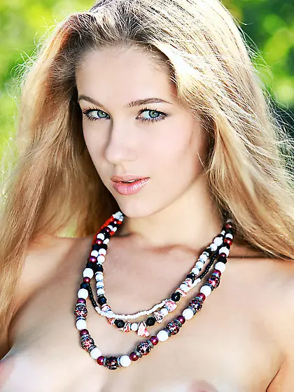 Lovely teen blonde enjoys