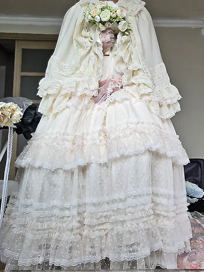 Masturbate while wearing a dress