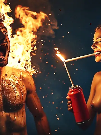 Sexy Women Lighting their Men Up!