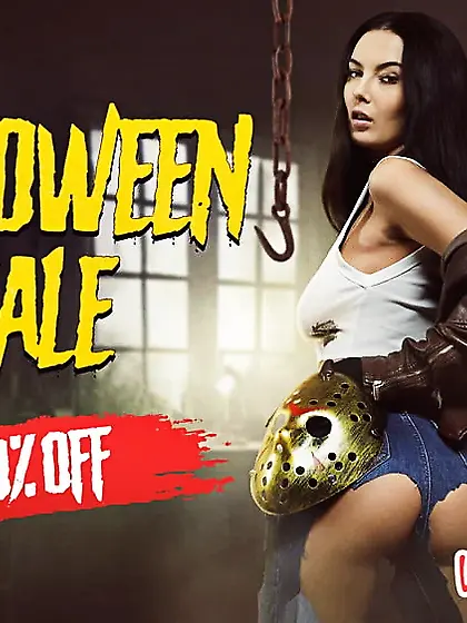 Halloween SALE on VirtualTaboo with posh busty Simon Kitty