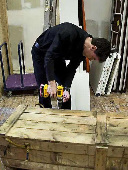 Caged cutie dark hair