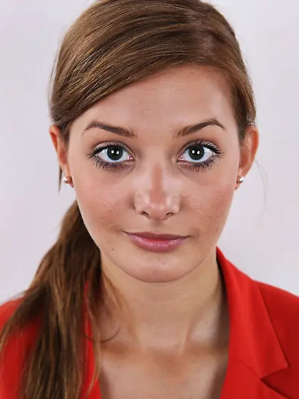 Amazing tanned student girl