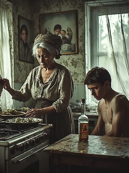 When father left the house,  Mom and I grew closer