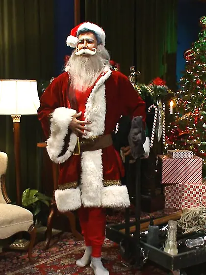 Gagged bound lad santas