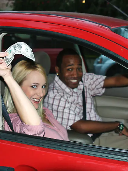 Swarthy latina babe blonde