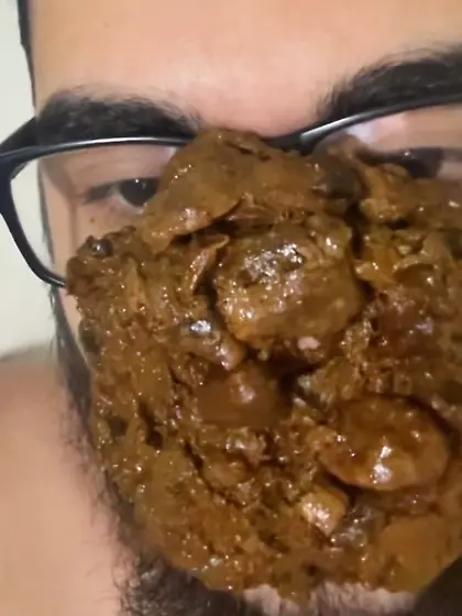 Face full of SHIT scat