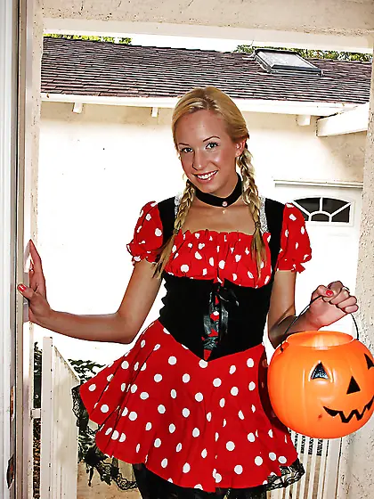 Uniform 18 year old blonde