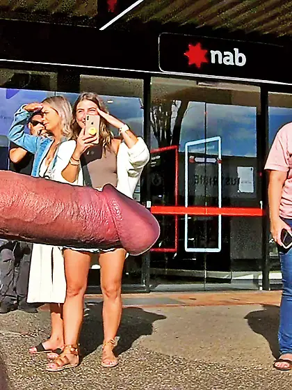 WNBR Byron Bay public erection sidewalk pleasure