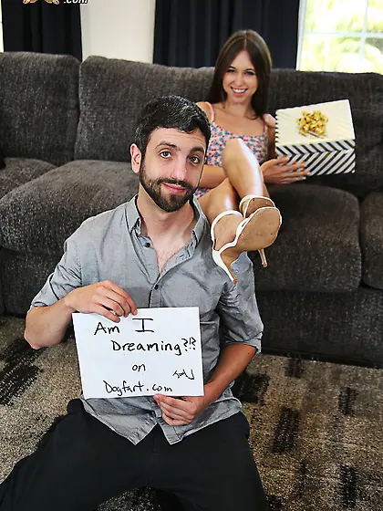 Riley Reid gets pounded by two big black cocks for a cuckold cum