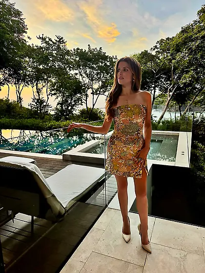 Anna Kendrick in a dress