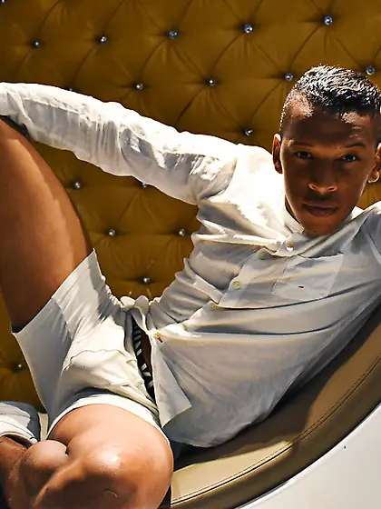 Latin young man babbony