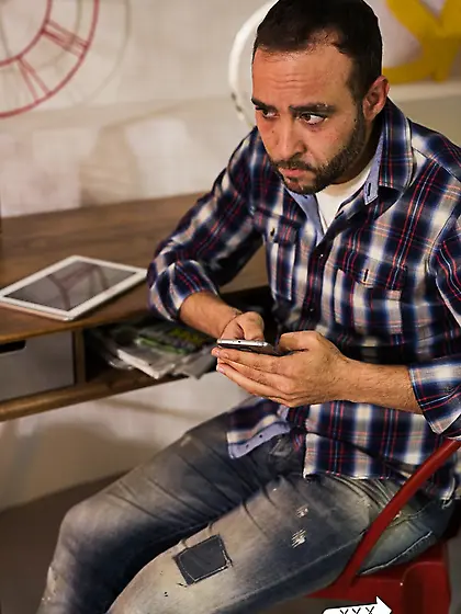 Wimpy cuckold just watches his GF get fucked happily by BWC