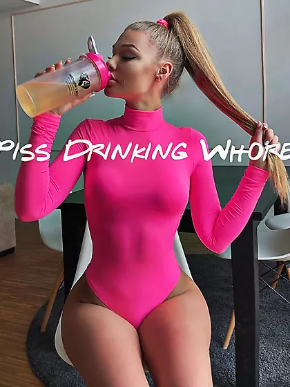 Piss-drinking whore