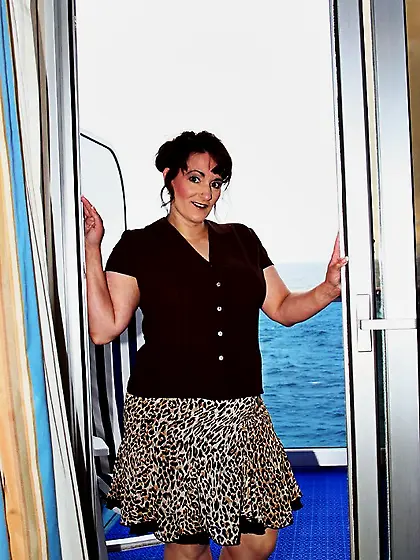 Cougar Reba from United States Balcony With...