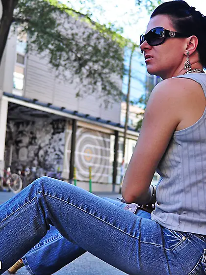 Sensual smoking vixen Mina enjoys blowing smoke rings