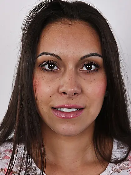 Gorgeous babe wearing white