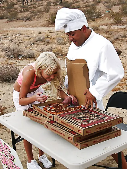 American tiny tits pizza fuck