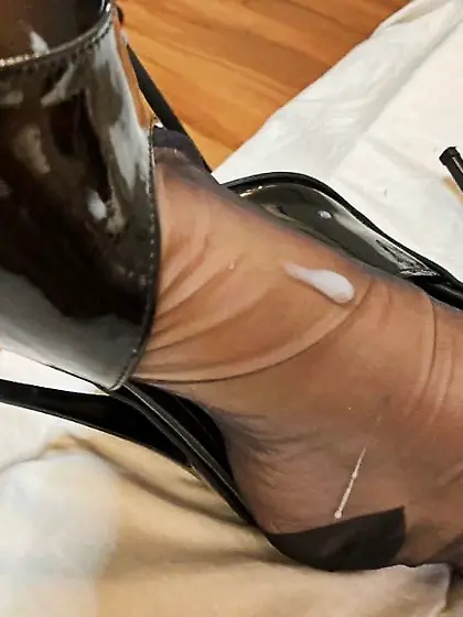 Stiletto Mules and Nylon Stockings