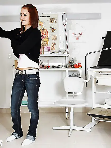 Medical redhead big tits