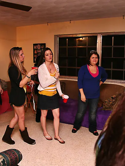 Boozed-up college sluts eating/kissing ass during their hazing