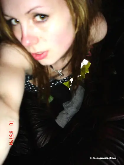 Polka dots get-up brunette